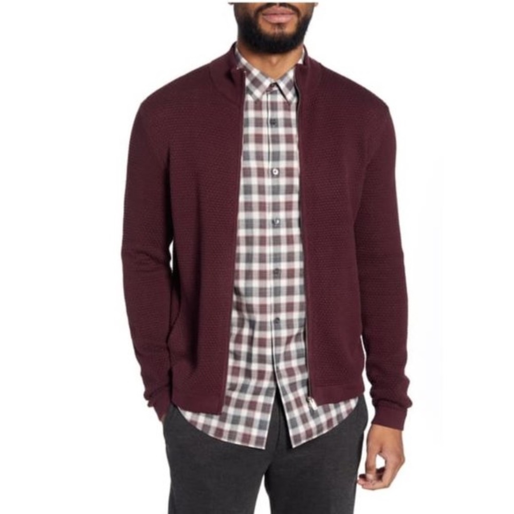 Theory Udeval Breach Regular Fit Zip Cardigan